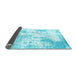 Sideview of Abstract Light Blue Contemporary Rug, con2430lblu