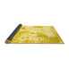 Sideview of Abstract Yellow Contemporary Rug, con2430yw