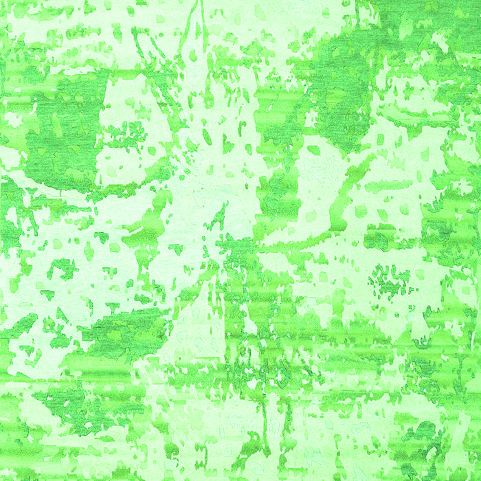 Abstract Green Contemporary Rug, con2430grn