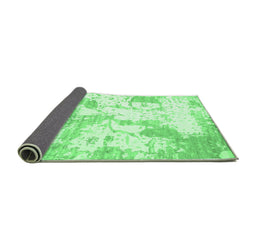 Sideview of Abstract Emerald Green Contemporary Rug, con2430emgrn