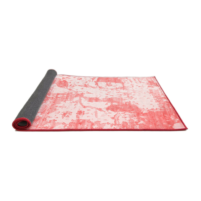 Abstract Red Contemporary Area Rugs