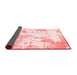 Abstract Red Contemporary Area Rugs