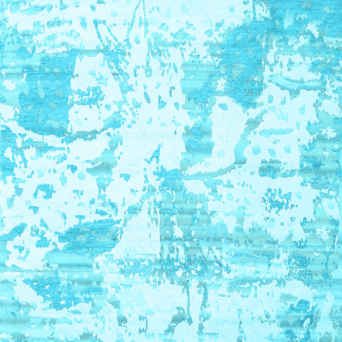 Abstract Light Blue Contemporary Rug, con2430lblu