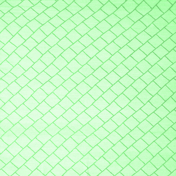 Square Solid Emerald Green Modern Rug, con2431emgrn