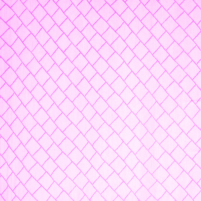 Square Machine Washable Solid Pink Modern Rug, wshcon2431pnk