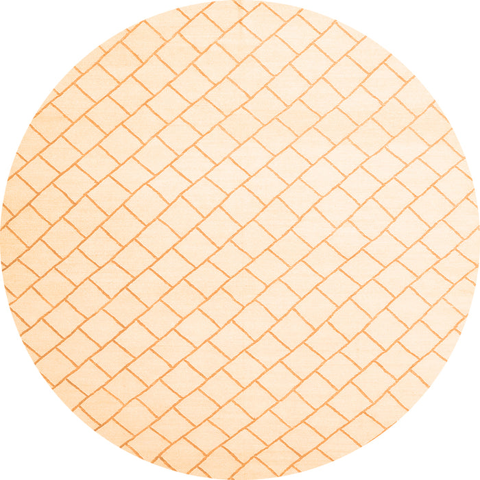 Square Solid Orange Modern Rug, con2431org