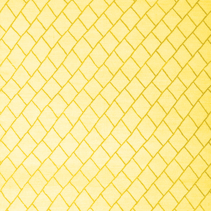 Machine Washable Solid Yellow Modern Rug, wshcon2431yw