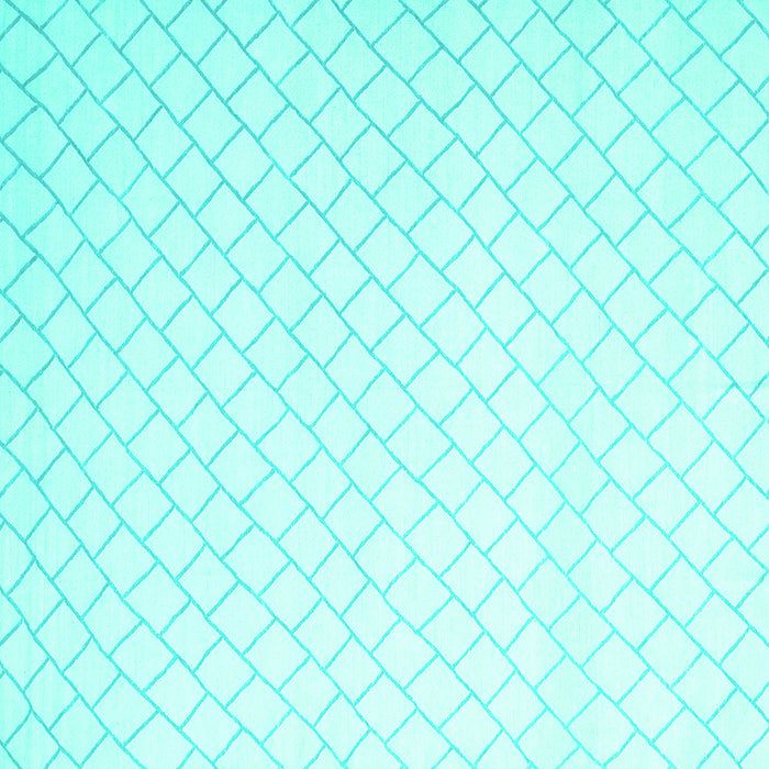 Square Solid Turquoise Modern Rug, con2431turq