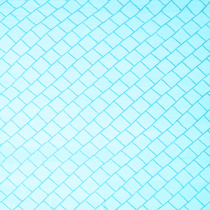 Square Machine Washable Solid Light Blue Modern Rug, wshcon2431lblu