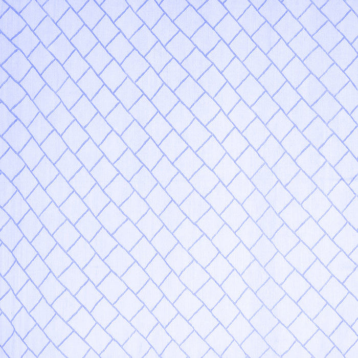 Square Machine Washable Solid Blue Modern Rug, wshcon2431blu