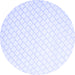 Round Solid Blue Modern Rug, con2431blu