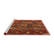 Serging Thickness of Machine Washable Contemporary Light Brown Rug, wshcon2432