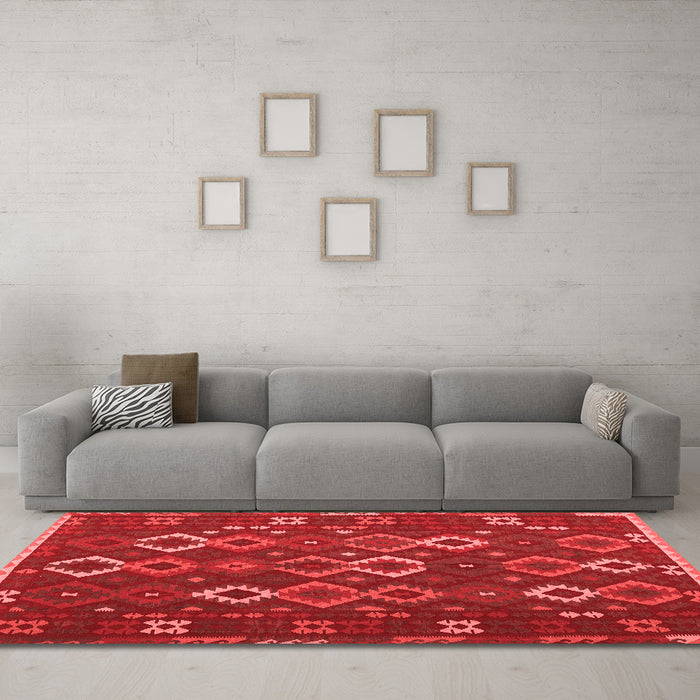 Traditional Red Washable Rugs