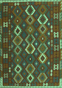 Oriental Turquoise Traditional Rug, con2432turq