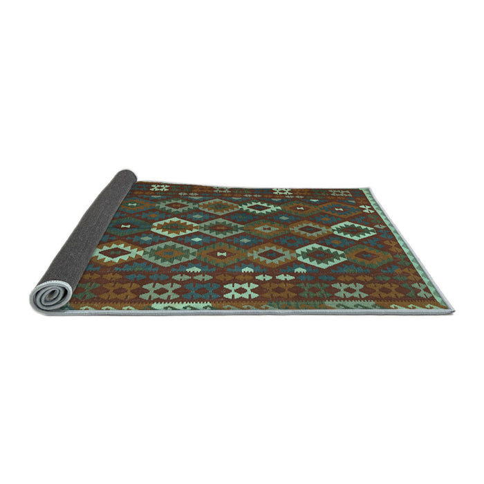 Sideview of Oriental Light Blue Traditional Rug, con2432lblu