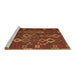 Sideview of Machine Washable Oriental Brown Traditional Rug, wshcon2432brn