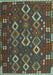 Oriental Light Blue Traditional Rug, con2432lblu