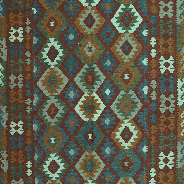 Oriental Light Blue Traditional Rug, con2432lblu