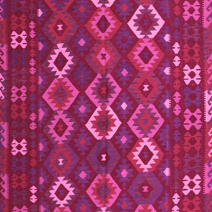 Machine Washable Oriental Pink Traditional Rug, wshcon2432pnk