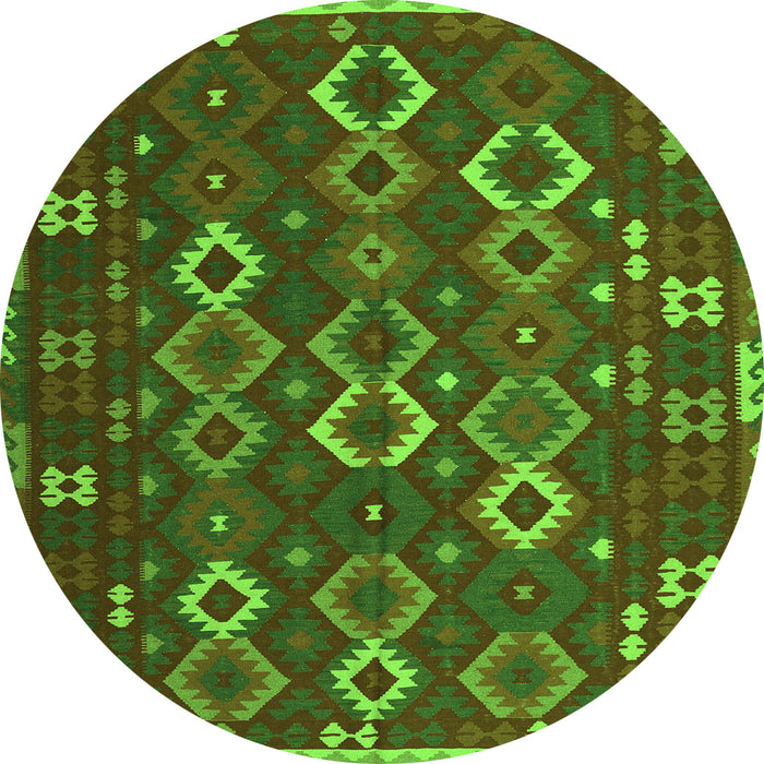 Machine Washable Oriental Green Traditional Area Rugs, wshcon2432grn