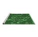 Sideview of Machine Washable Oriental Emerald Green Traditional Area Rugs, wshcon2432emgrn