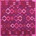 Square Oriental Pink Traditional Rug, con2432pnk