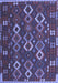 Machine Washable Oriental Blue Traditional Rug, wshcon2432blu