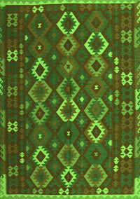 Oriental Green Traditional Rug, con2432grn