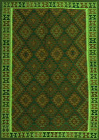 Oriental Green Traditional Rug, con2433grn