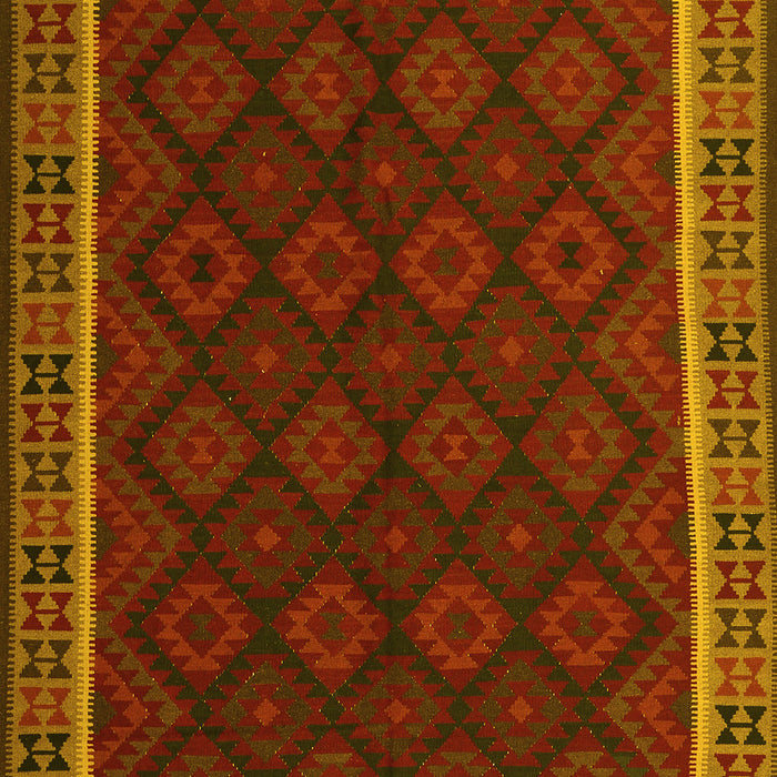 Oriental Yellow Traditional Rug, con2433yw