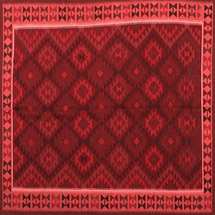 Machine Washable Oriental Red Traditional Rug, wshcon2433red