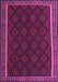 Machine Washable Oriental Purple Traditional Area Rugs, wshcon2433pur