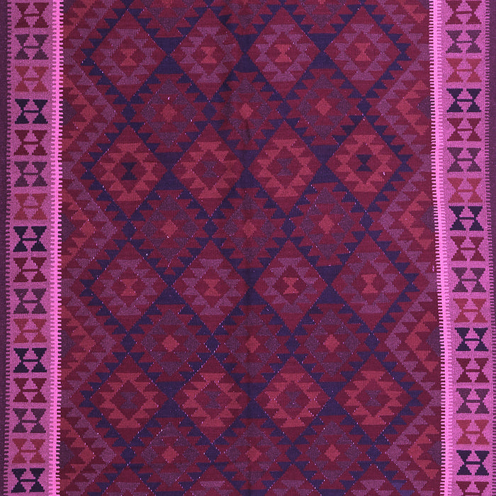 Machine Washable Oriental Purple Traditional Area Rugs, wshcon2433pur