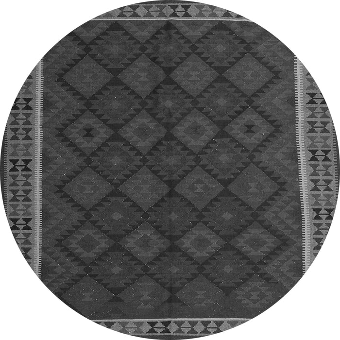 Square Oriental Gray Traditional Rug, con2433gry