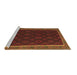 Sideview of Machine Washable Oriental Brown Traditional Rug, wshcon2433brn