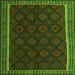 Serging Thickness of Oriental Green Traditional Rug, con2433grn