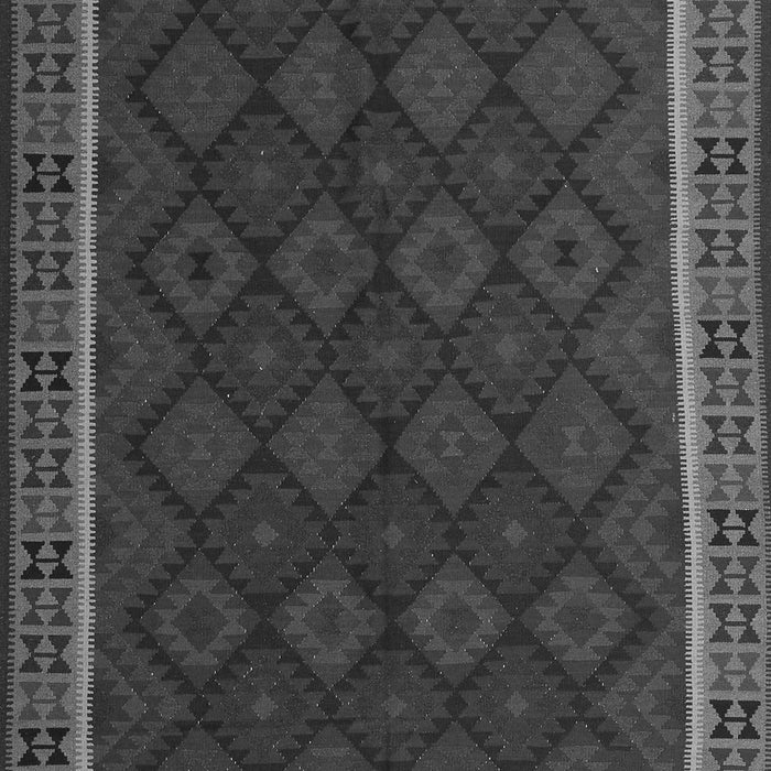 Serging Thickness of Machine Washable Oriental Gray Traditional Rug, wshcon2433gry