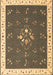 Machine Washable Abstract Brown Contemporary Rug, wshcon2434brn