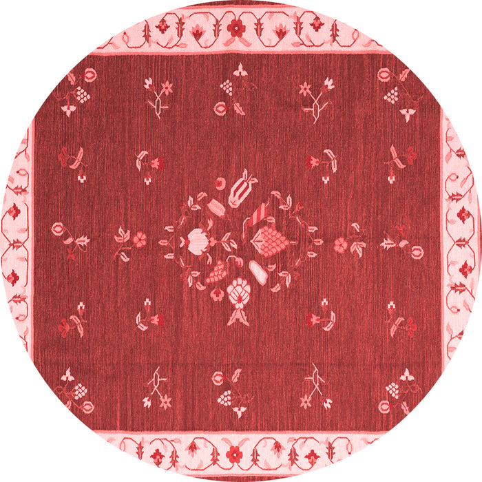 Machine Washable Abstract Red Contemporary Rug, wshcon2434red
