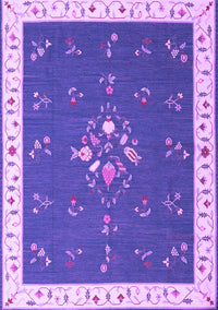 Abstract Purple Contemporary Rug, con2434pur