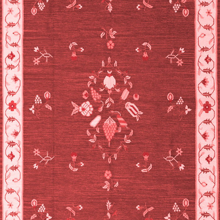 Abstract Red Contemporary Area Rugs