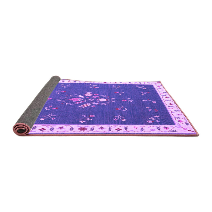 Sideview of Abstract Purple Contemporary Rug, con2434pur