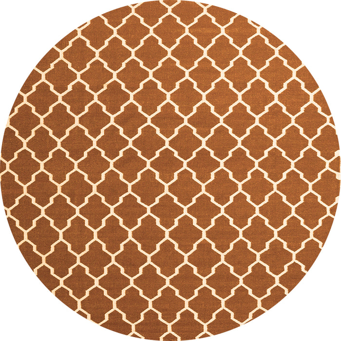 Machine Washable Trellis Orange Modern Area Rugs, wshcon2435org