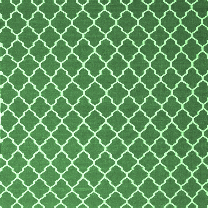Square Trellis Emerald Green Modern Rug, con2435emgrn
