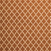 Round Machine Washable Trellis Orange Modern Area Rugs, wshcon2435org