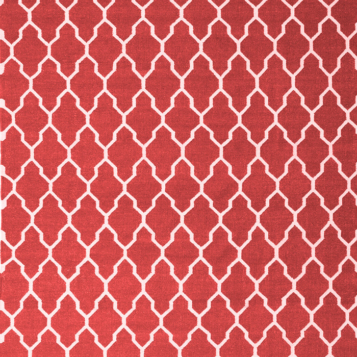 Trellis Red Modern Area Rugs