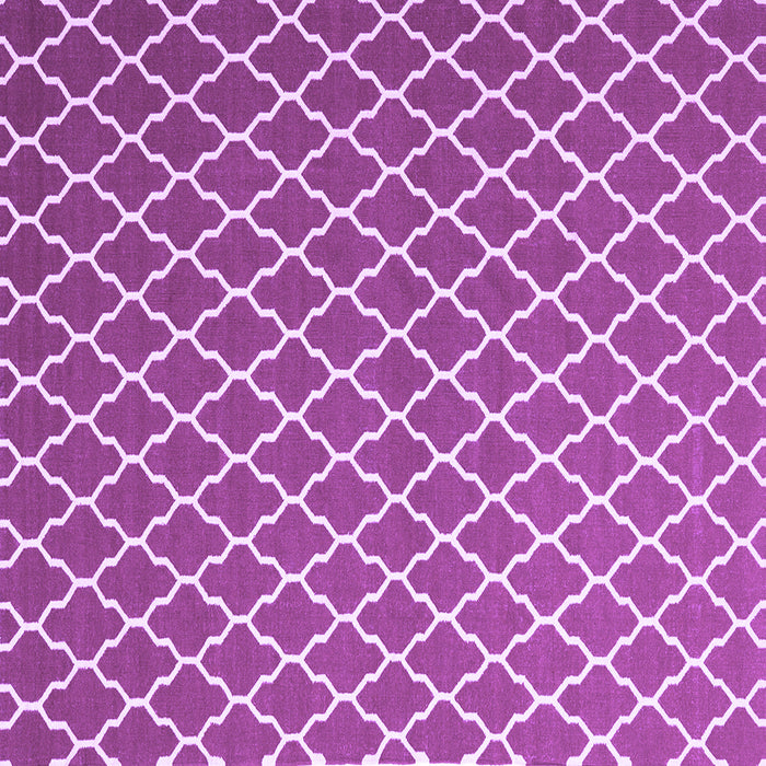 Square Machine Washable Trellis Purple Modern Area Rugs, wshcon2435pur