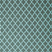 Square Machine Washable Trellis Light Blue Modern Rug, wshcon2435lblu