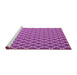 Sideview of Machine Washable Trellis Purple Modern Area Rugs, wshcon2435pur