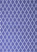 Machine Washable Trellis Blue Modern Rug, wshcon2435blu